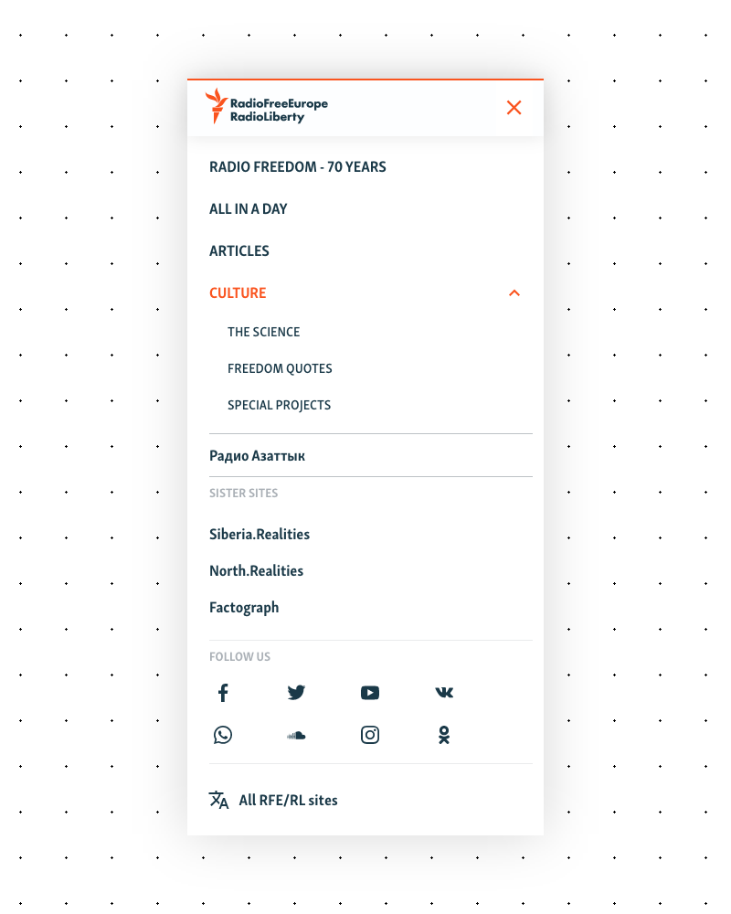 Mobile nav open